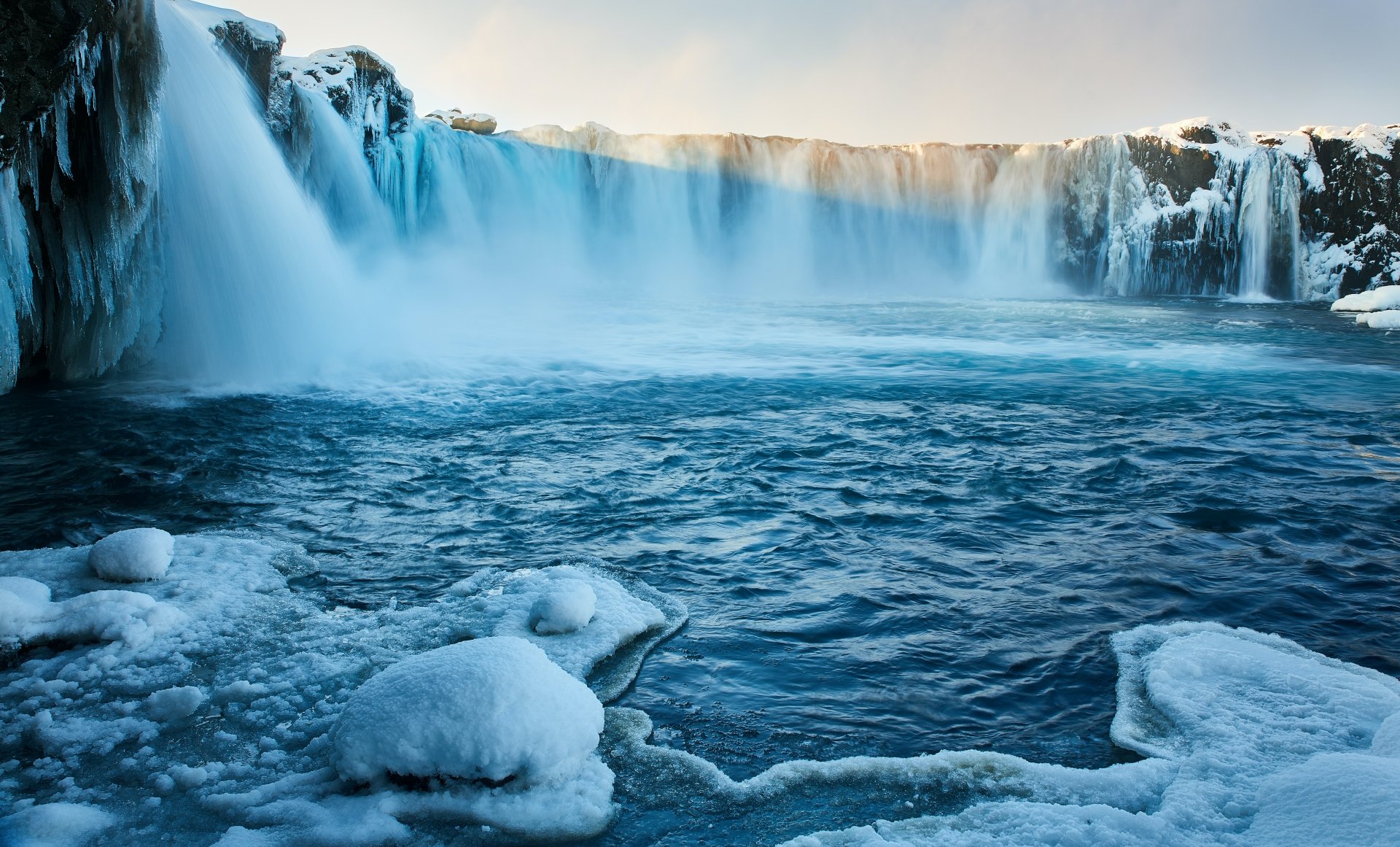Download Iceland Waterfall Nature Goðafoss 4k Ultra HD Wallpaper by Landon Arnold