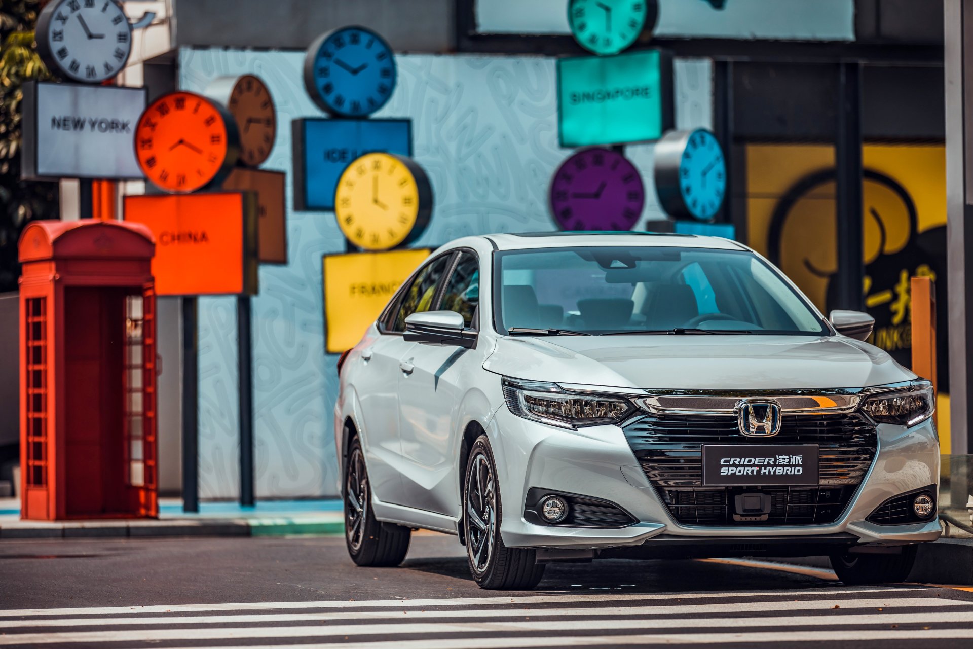 Download Compact Car Vehicle Honda Crider Sport Hybrid 4k Ultra HD Wallpaper