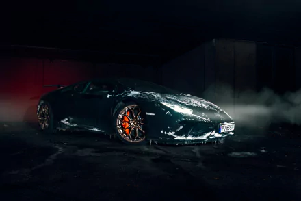 black car vehicle Lamborghini Huracan Performante HD Desktop Wallpaper | Background Image