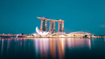 man made Marina Bay Sands HD Desktop Wallpaper | Background Image