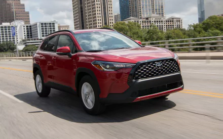 SUV Toyota Corolla Cross LE AWD vehicle Toyota Corolla Cross HD Desktop Wallpaper | Background Image