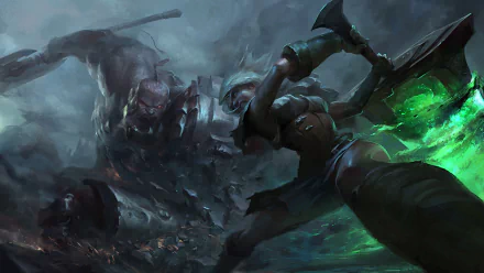 Riven (League Of Legends) video game League Of Legends HD Desktop Wallpaper | Background Image