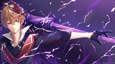 Tartaglia Childe (Genshin Impact) video game Genshin Impact HD Desktop Wallpaper | Background Image