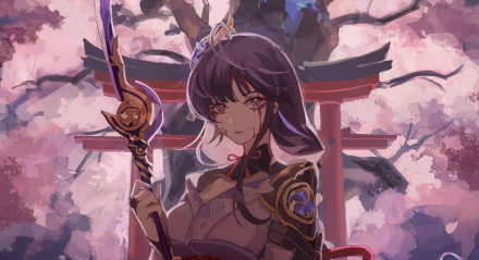 Baal Raiden Shogun (Genshin Impact) video game Genshin Impact HD Desktop Wallpaper | Background Image