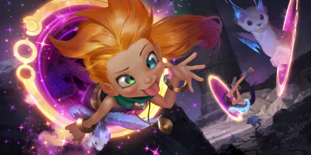 Zoe (League of Legends) video game Legends of Runeterra HD Desktop Wallpaper | Background Image
