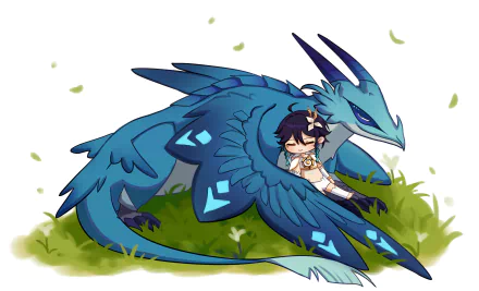 Venti (Genshin Impact) Dvalin (Genshin Impact) video game Genshin Impact HD Desktop Wallpaper | Background Image