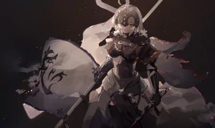 Joan of Arc Anime Fate/Grand Order HD Desktop Wallpaper | Background Image