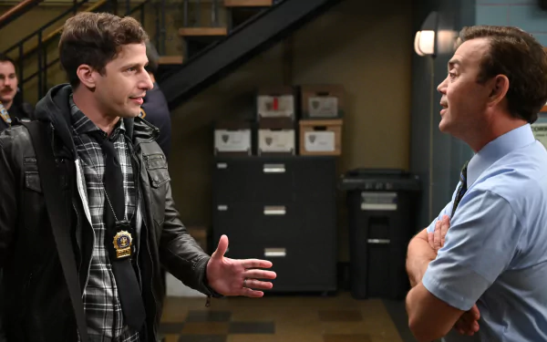 Joe Lo Truglio Andy Samberg TV Show Brooklyn Nine-Nine HD Desktop Wallpaper | Background Image