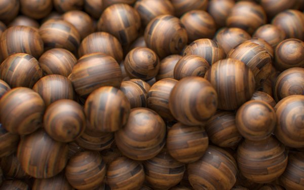 Abstract Ball Wooden HD Wallpaper | Background Image