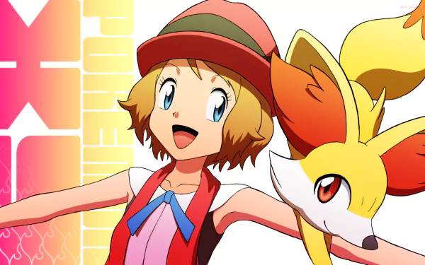 Fennekin (Pokémon) Serena (Pokémon) Anime Pokemon HD Desktop Wallpaper | Background Image