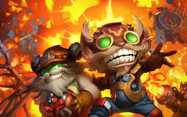 Ziggs (League Of Legends) video game Legends of Runeterra HD Desktop Wallpaper | Background Image