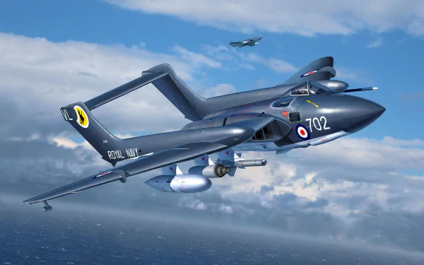warplane military de Havilland Sea Vixen HD Desktop Wallpaper | Background Image