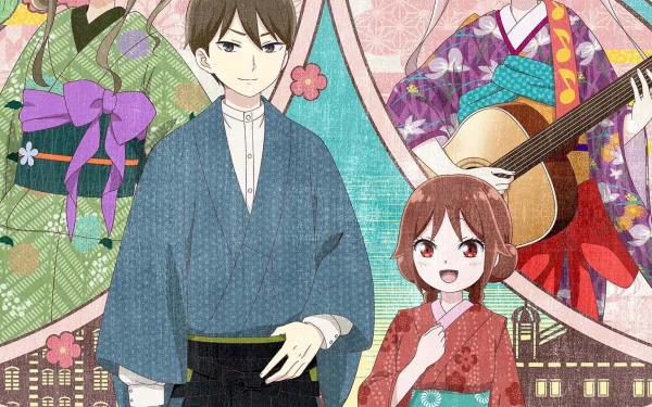 Tamahiko Shima Yuzuki Tachibana Anime Taisho Otome Fairy Tale HD Desktop Wallpaper | Background Image