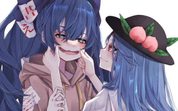 Tenshi Hinanawi Shion Yorigami Anime Touhou HD Desktop Wallpaper | Background Image