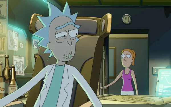 Summer Smith Rick Sanchez TV Show Rick and Morty HD Desktop Wallpaper | Background Image