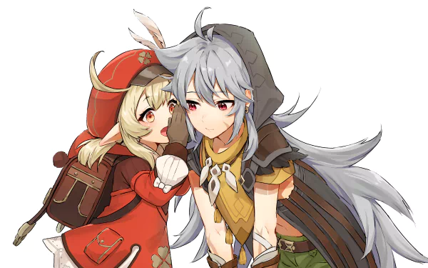 Klee (Genshin Impact) Razor (Genshin Impact) video game Genshin Impact HD Desktop Wallpaper | Background Image