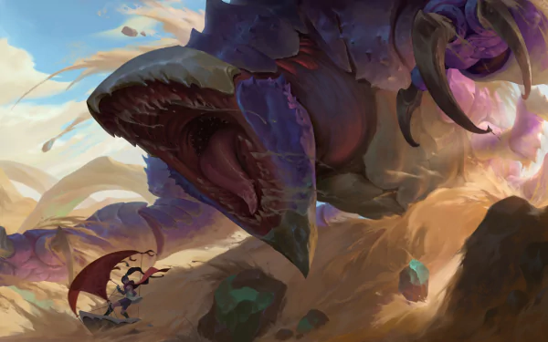 Rek'Sai (League Of Legends) video game Legends of Runeterra HD Desktop Wallpaper | Background Image