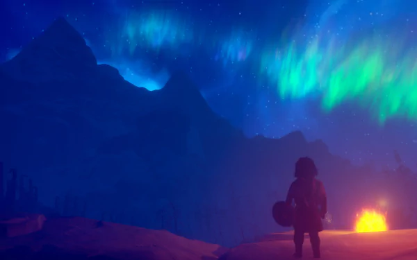 video game Skabma - Snowfall HD Desktop Wallpaper | Background Image