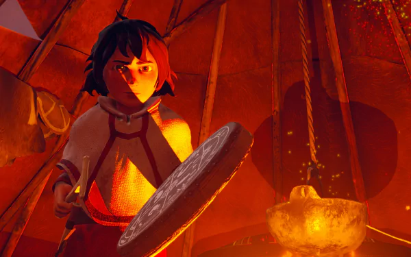 video game Skabma - Snowfall HD Desktop Wallpaper | Background Image