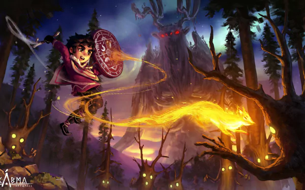 video game Skabma - Snowfall HD Desktop Wallpaper | Background Image