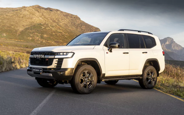 white car SUV vehicle Toyota Land Cruiser GR-S HD Desktop Wallpaper | Background Image