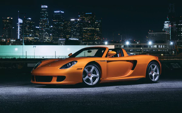 orange car vehicle Porsche Carrera GT HD Desktop Wallpaper | Background Image