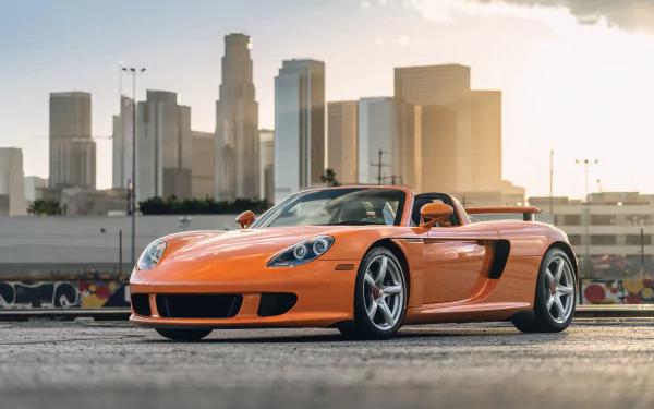 orange car vehicle Porsche Carrera GT HD Desktop Wallpaper | Background Image