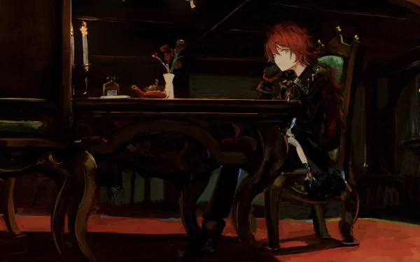 Diluc (Genshin Impact) video game Genshin Impact HD Desktop Wallpaper | Background Image