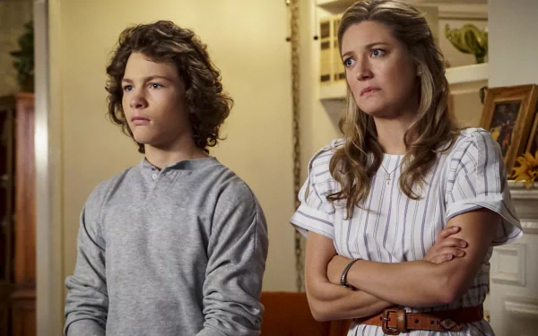 George Cooper Jr. Montana Jordan Mary Cooper Zoe Perry TV Show Young Sheldon HD Desktop Wallpaper | Background Image