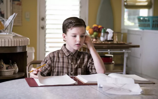 Sheldon Cooper Iain Armitage TV Show Young Sheldon HD Desktop Wallpaper | Background Image