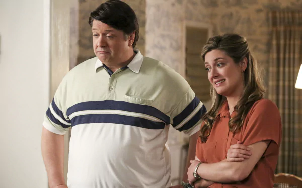 Mary Cooper Zoe Perry George Cooper Lance Barber TV Show Young Sheldon HD Desktop Wallpaper | Background Image