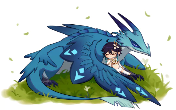 Venti (Genshin Impact) Dvalin (Genshin Impact) video game Genshin Impact HD Desktop Wallpaper | Background Image