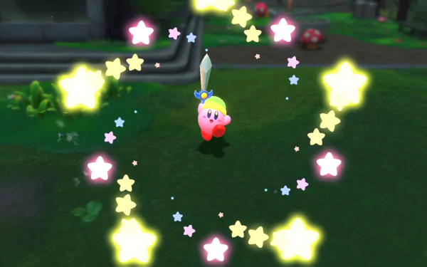 Kirby video game Kirby and The Forgotten Land HD Desktop Wallpaper | Background Image