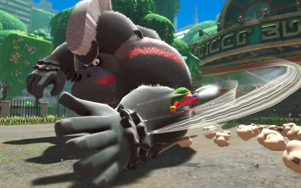 Kirby video game Kirby and The Forgotten Land HD Desktop Wallpaper | Background Image