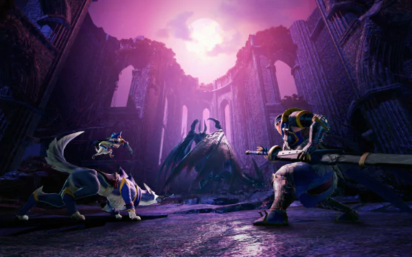 Monster Hunter Rise: Sunbreak Malzeno (Monster Hunter) video game Monster Hunter Rise HD Desktop Wallpaper | Background Image