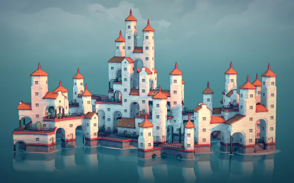 video game Townscraper HD Desktop Wallpaper | Background Image