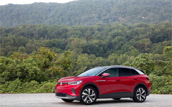 electric car compact car Volkswagen ID.4 AWD Pro S vehicle Volkswagen ID.4 HD Desktop Wallpaper | Background Image