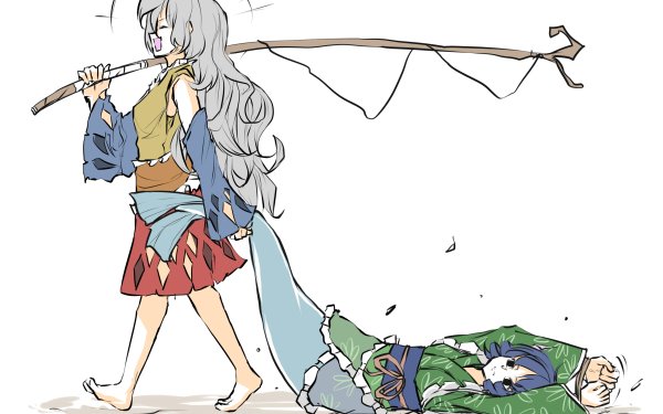 Anime Touhou Wakasagihime Sakata Nemuno HD Wallpaper | Background Image