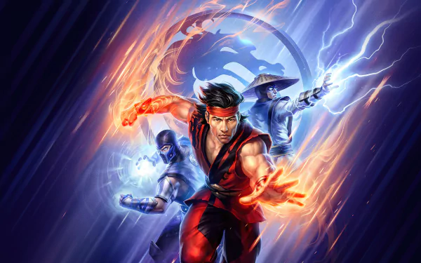 Raiden (Mortal Kombat) Liu Kang Sub-Zero (Mortal Kombat) movie Mortal Kombat Legends: Battle of the Realms HD Desktop Wallpaper | Background Image