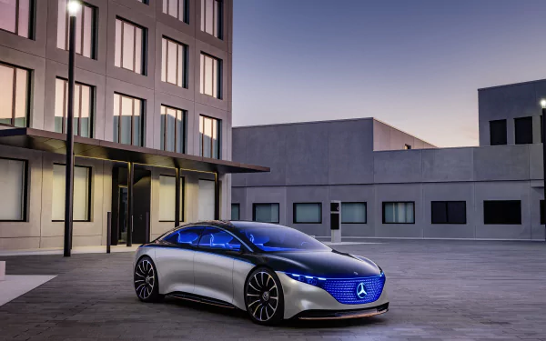 electric car vehicle Mercedes-Benz Vision EQS HD Desktop Wallpaper | Background Image