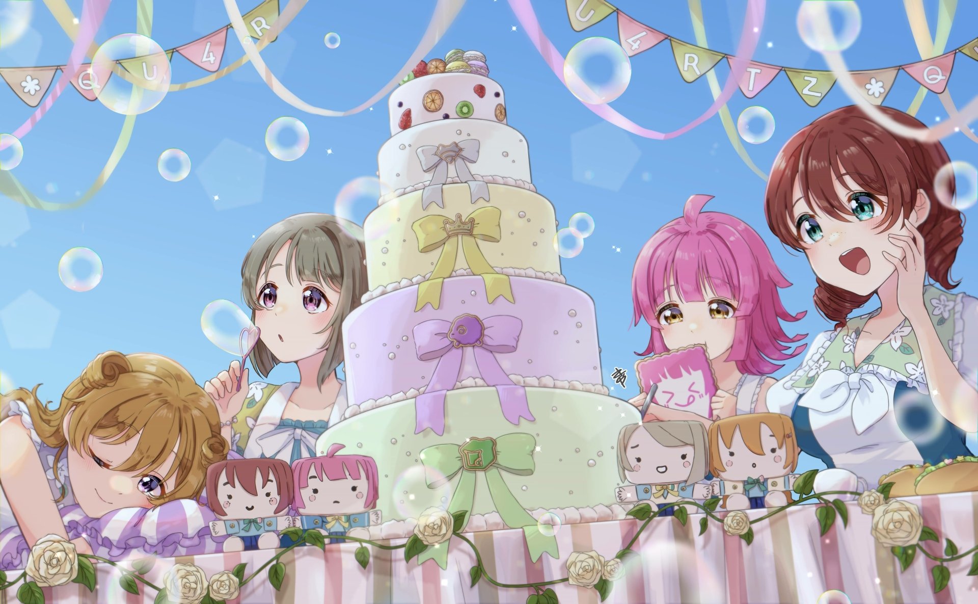 Download Kasumi Nakasu Cake Rina Tennoji Kanata Konoe Emma Verde Anime Love Live! Nijigasaki High School Idol Club 4k Ultra HD Wallpaper