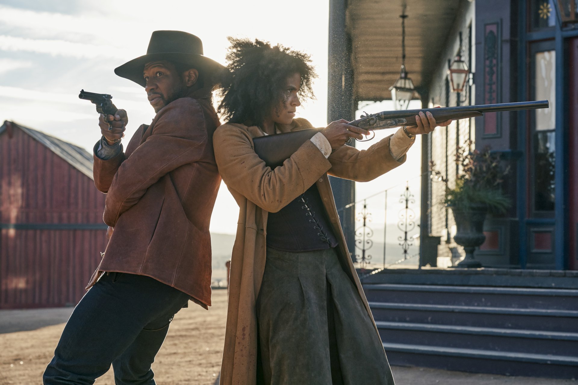 Download Zazie Beetz Jonathan Majors Movie The Harder They Fall 4k Ultra HD Wallpaper