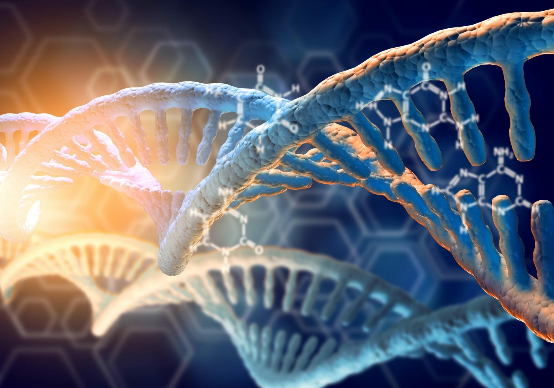 Download Artistic DNA Structure HD Wallpaper