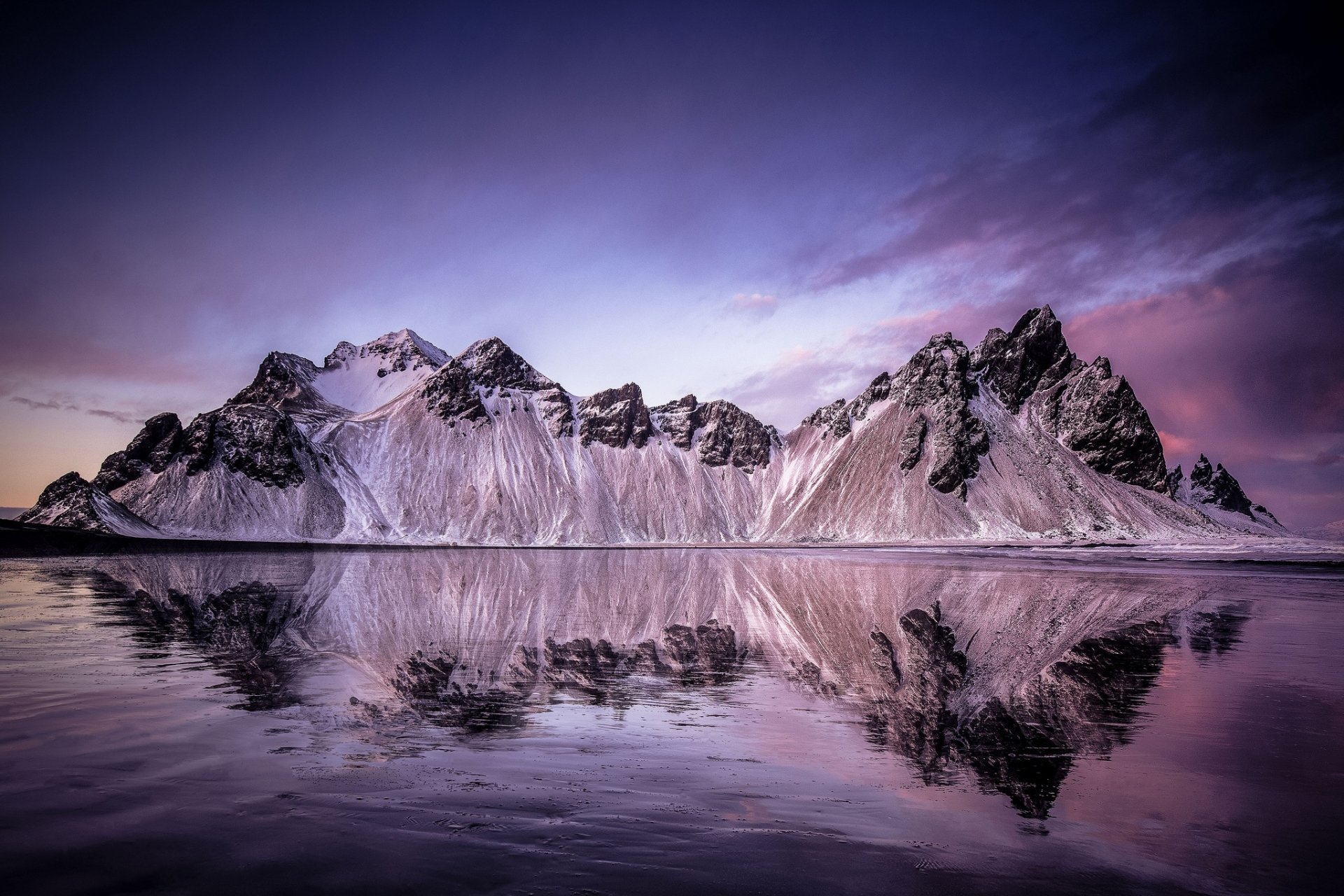 Download Vestrahorn Mountain Iceland Reflection Nature Vestrahorn HD Wallpaper