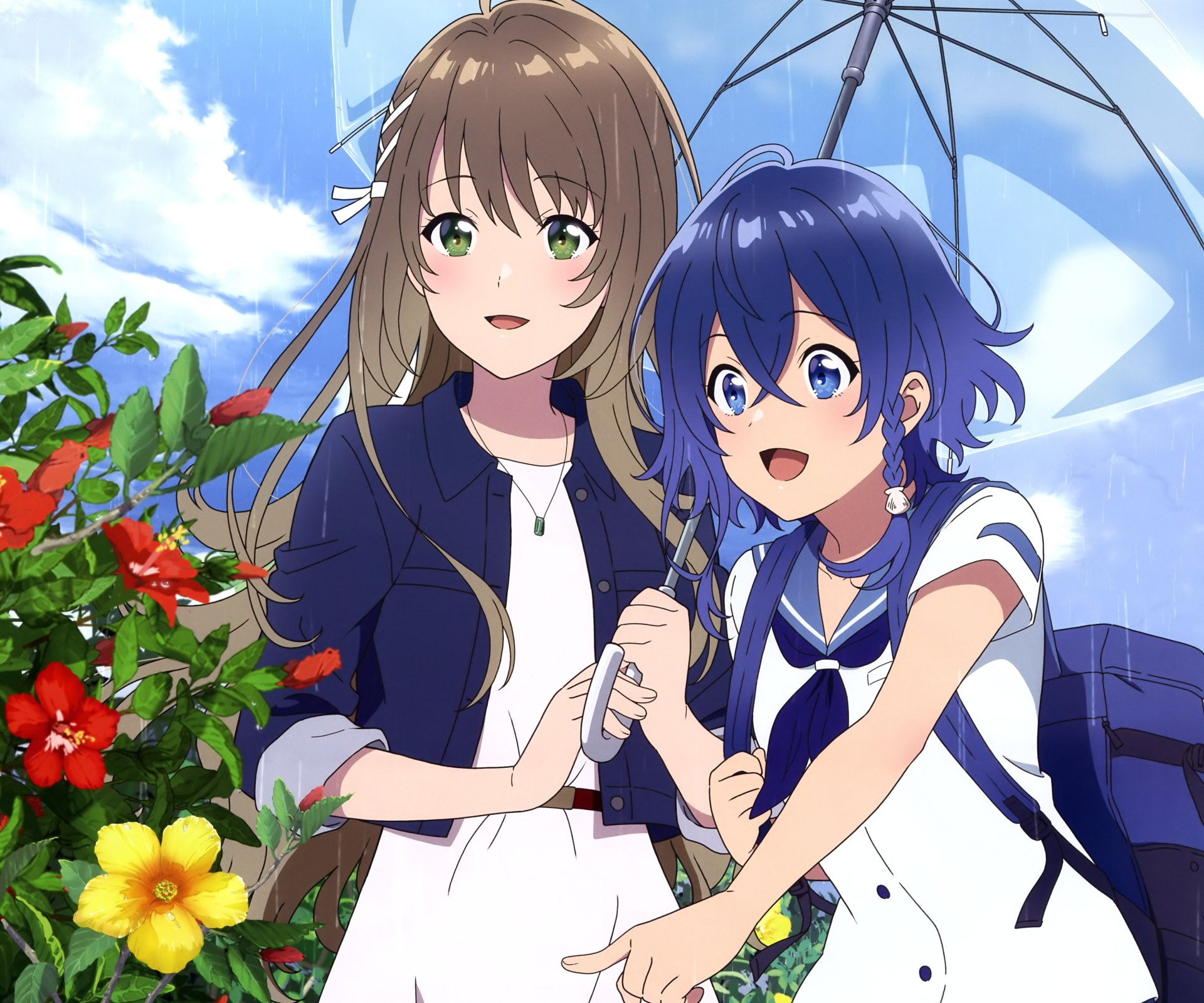 Download Fuka Miyazawa Kukuru Misakino Anime Aquatope Of White Sand 4k Ultra HD Wallpaper