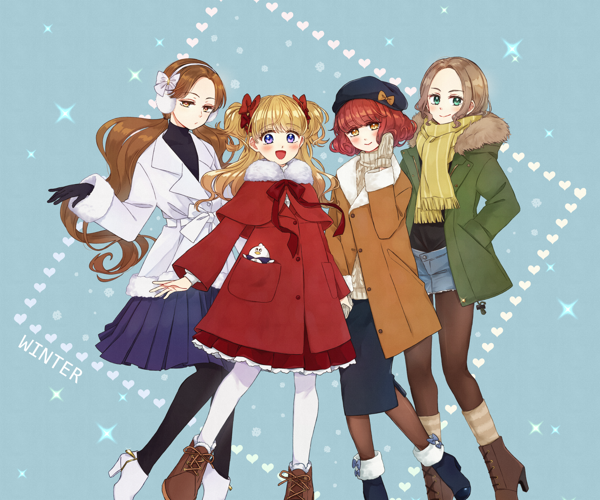 Download Mia (Shadows House) Lou (Shadows House) Emilico (Shadows House) Belle (Shadows House) Anime Shadows House HD Wallpaper