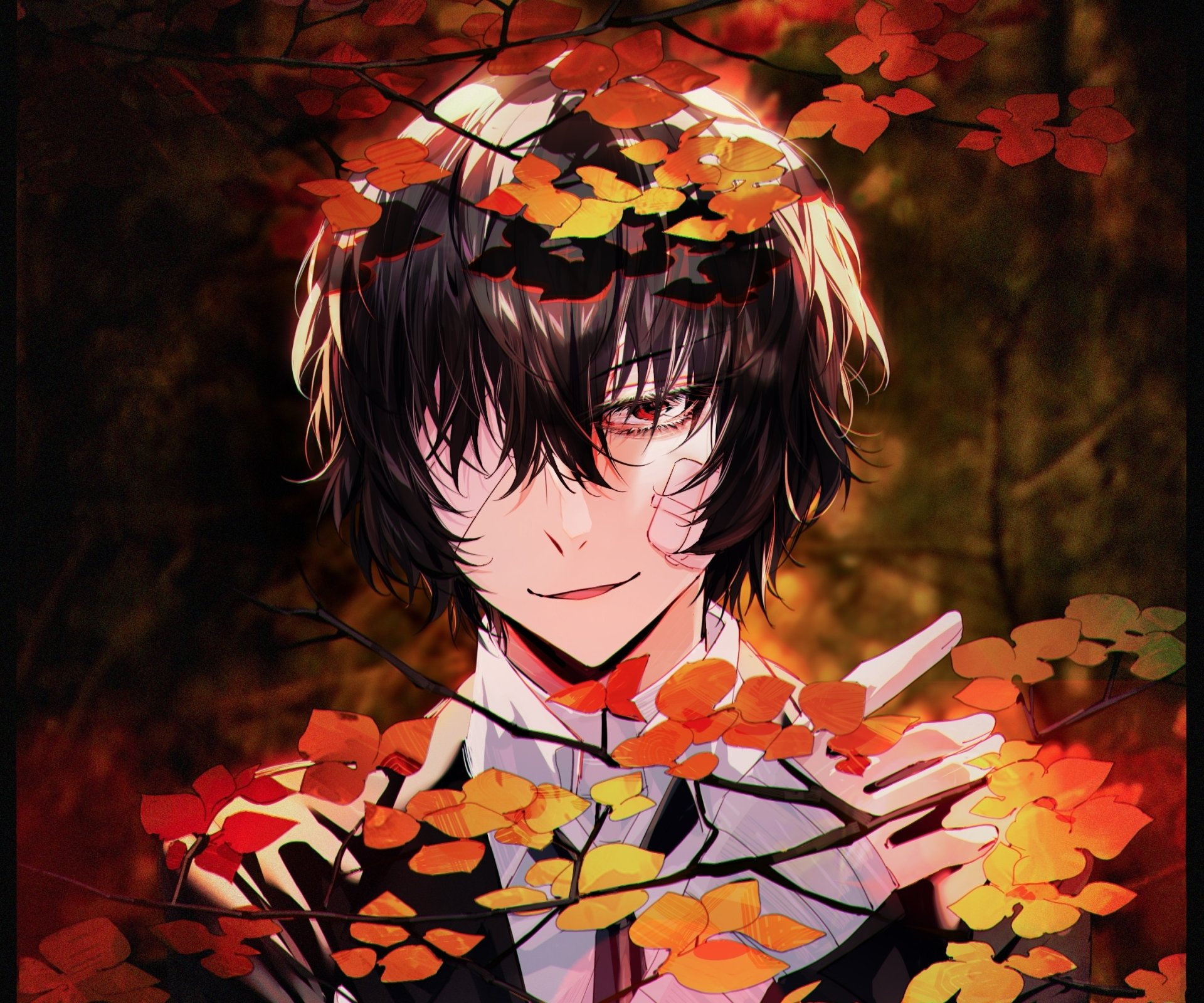 Download Osamu Dazai Anime Bungou Stray Dogs HD Wallpaper