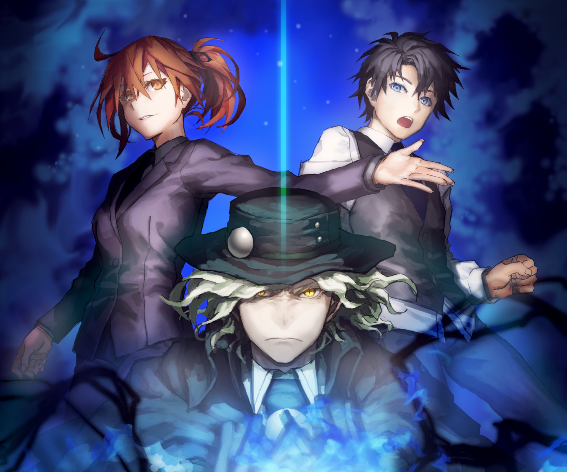 Download Avenger (Fate/Grand Order) Edmond Dantes (Fate/Grand Order) Gudako (Fate/Grand Order) Ritsuka Fujimaru Anime Fate/Grand Order HD Wallpaper