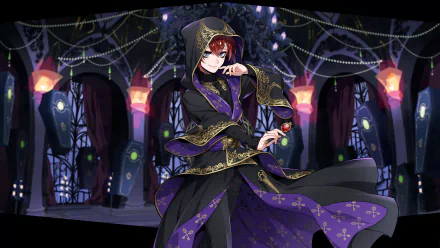 Riddle Rosehearts video game Twisted Wonderland HD Desktop Wallpaper | Background Image