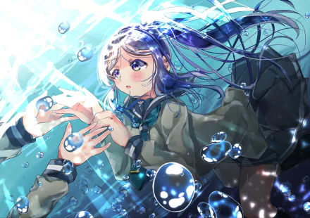 Kanan Matsuura Anime Love Live! Sunshine!! HD Desktop Wallpaper | Background Image